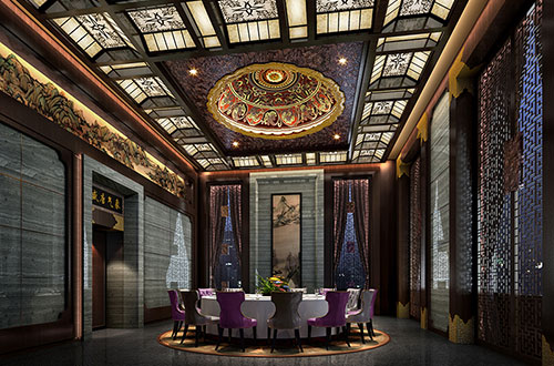 霍林郭勒低调奢华的新中式酒店设计效果图